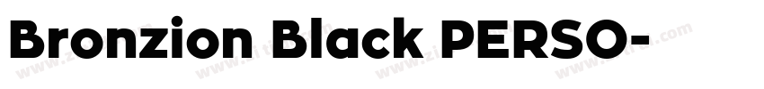 Bronzion Black PERSO字体转换